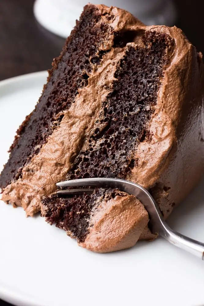 Vegan Chocolate Cake - Rich and decadent vegan chocolate cake at Bombay Bakery Calgary